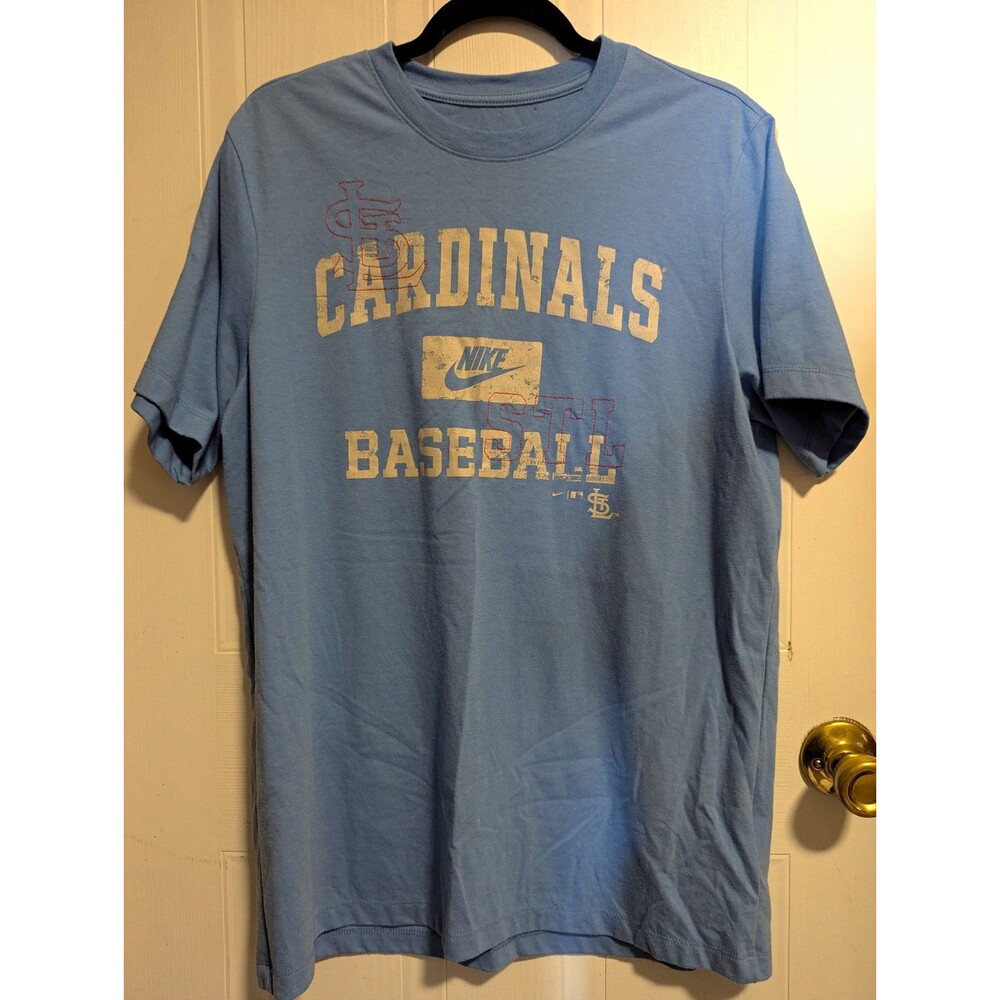 Nike The Nike Tee St. Louis Cardinals Baseball Light Blue Short Sleeve T-Shirt